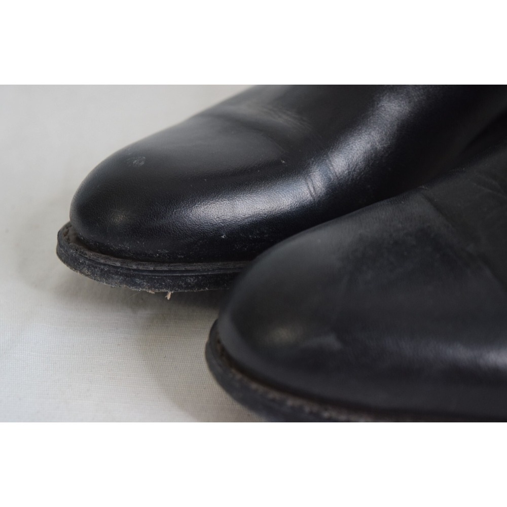 ARIAT two24 Women's Boots 8.5B Black Leather Block Heel Tall Knee High Pull On - Picture 3 of 10